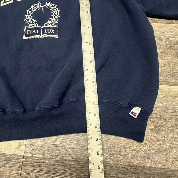 Vintage Russell Athletic Lyceum Blue Mens 2XL LPU University NCAA Sweatshirt - Picture 6 of 8
